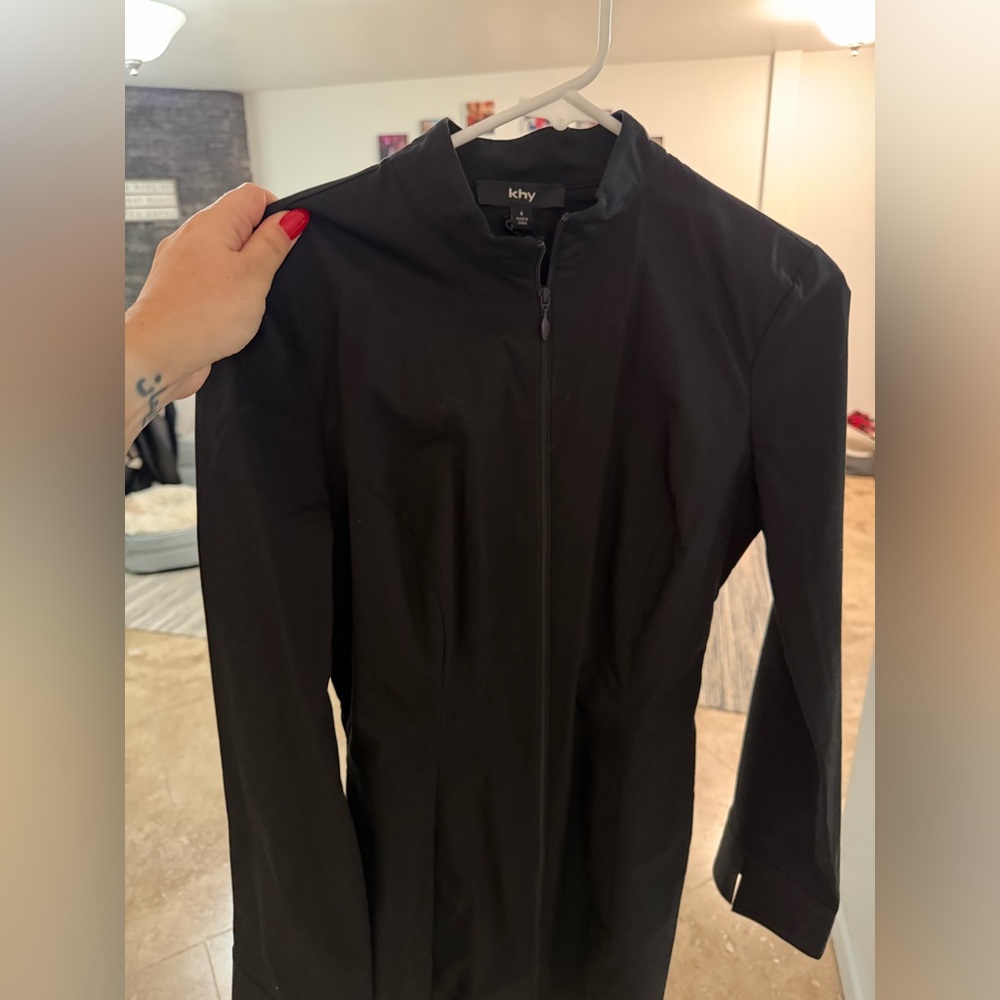 New KHY Poplin Long Zip Up Mini Dress
